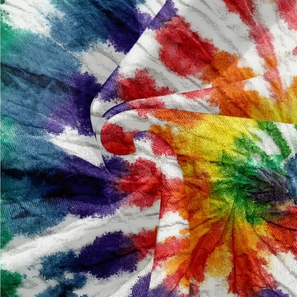 NWT!!! Tie-Dye Multicolor Men's Shirt - Picture 3 of 6